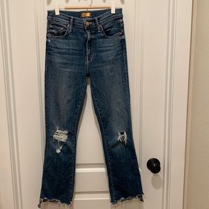 MOTHER The Insider Crop Step Chew